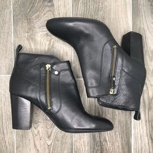 Antonio Melani Harlen Black Leather Booties